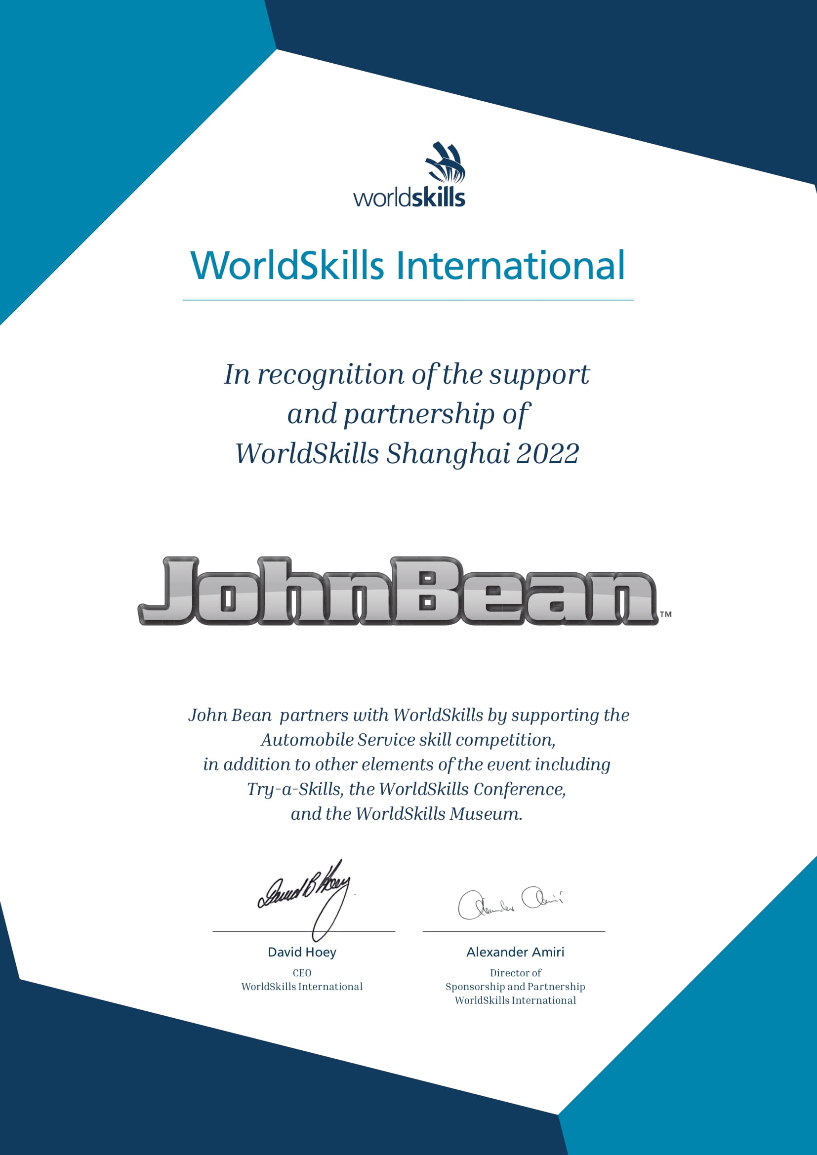 Johnbean Worldskills